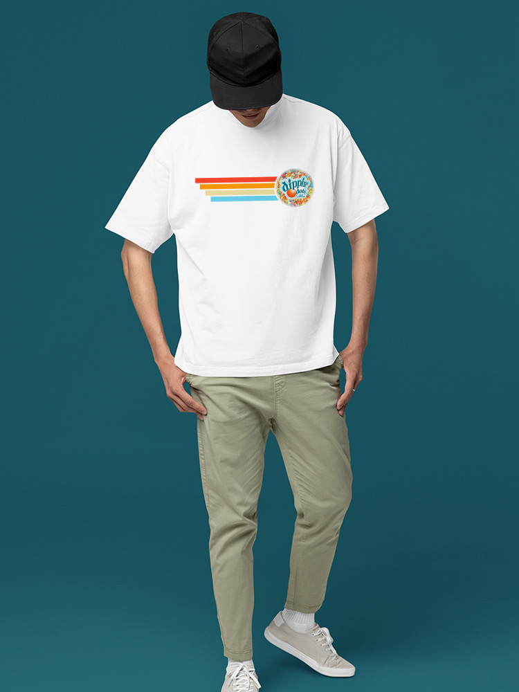 Retro Dippin' Dots Ice Cream Stripes - Cool Summer Graphic Men's T-shirt - Picture 26 of 28