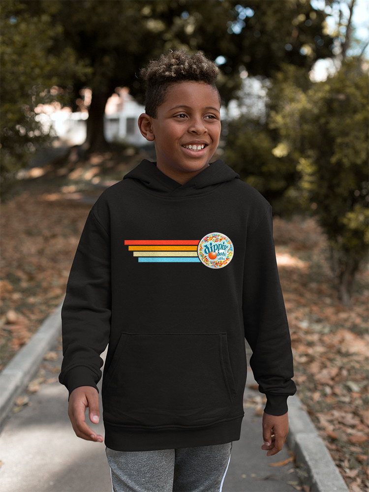 Retro Dippin' Dots Ice Cream Stripes - cooler Sommer Jugend Hoodie - Bild 6 von 19