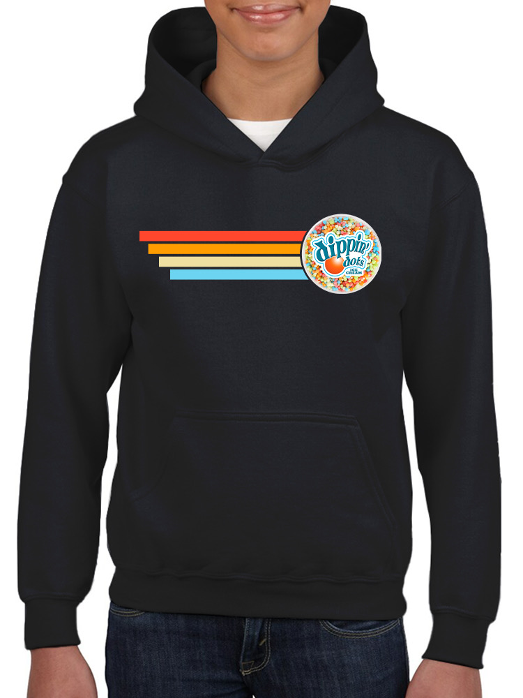 Retro Dippin' Dots Ice Cream Stripes - cooler Sommer Jugend Hoodie - Bild 5 von 19