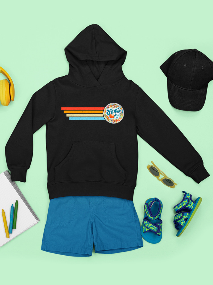 Retro Dippin' Dots Ice Cream Stripes - cooler Sommer Jugend Hoodie - Bild 7 von 19