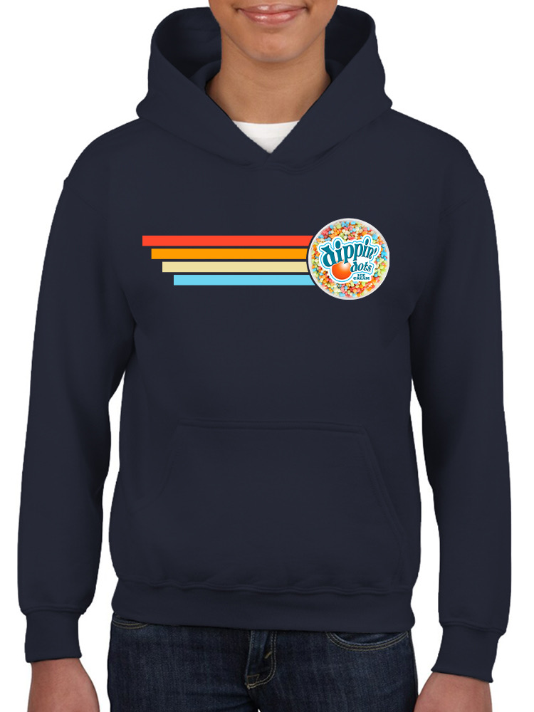 Retro Dippin' Dots Ice Cream Stripes - cooler Sommer Jugend Hoodie - Bild 14 von 19