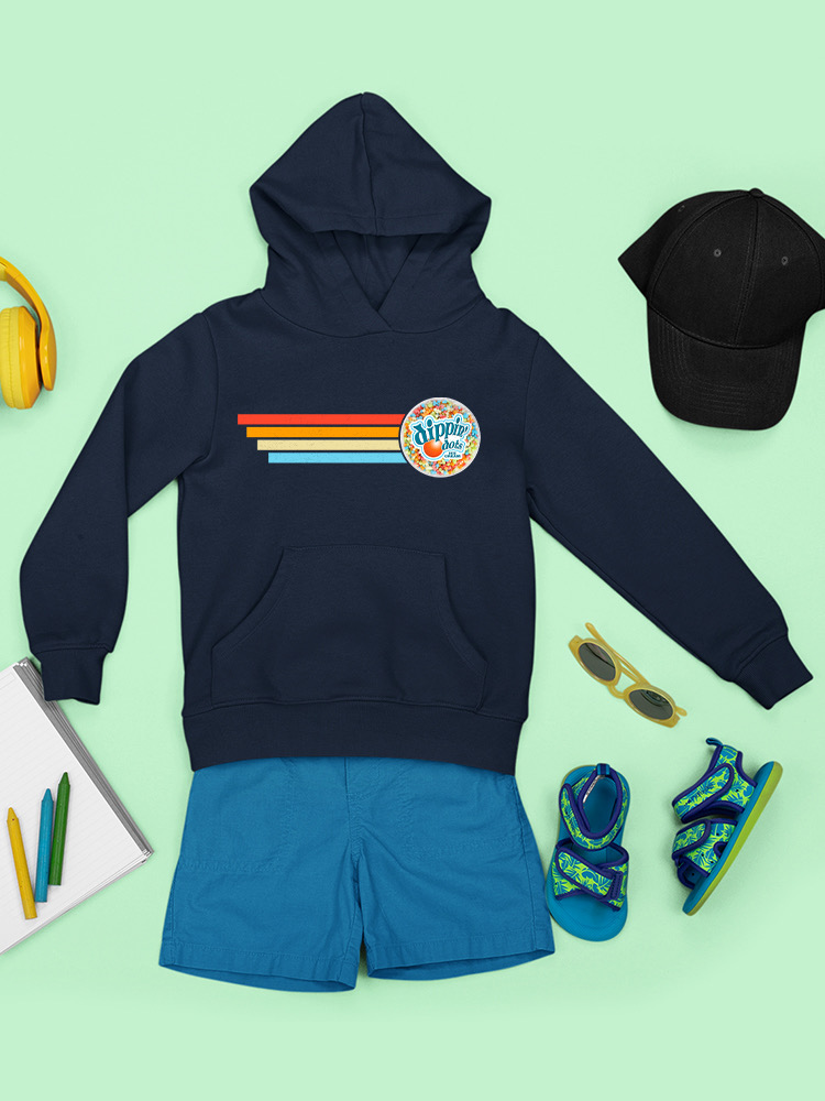 Retro Dippin' Dots Ice Cream Stripes - cooler Sommer Jugend Hoodie - Bild 16 von 19