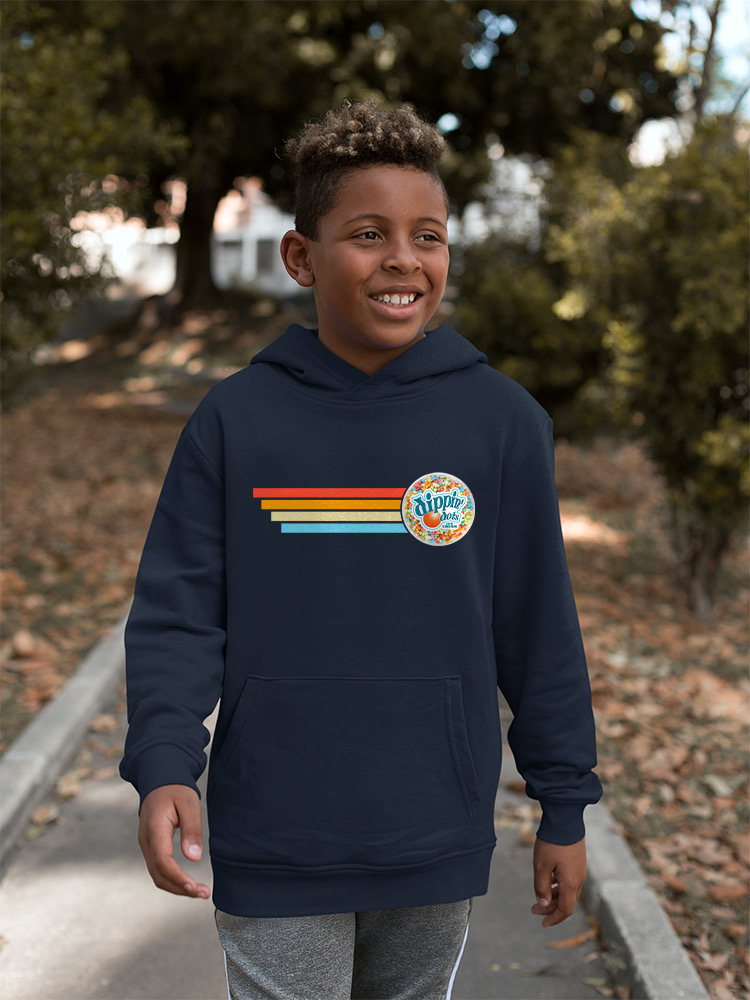 Retro Dippin' Dots Ice Cream Stripes - cooler Sommer Jugend Hoodie - Bild 15 von 19