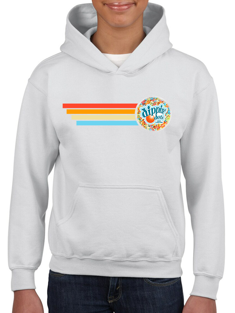 Retro Dippin' Dots Ice Cream Stripes - cooler Sommer Jugend Hoodie - Bild 17 von 19