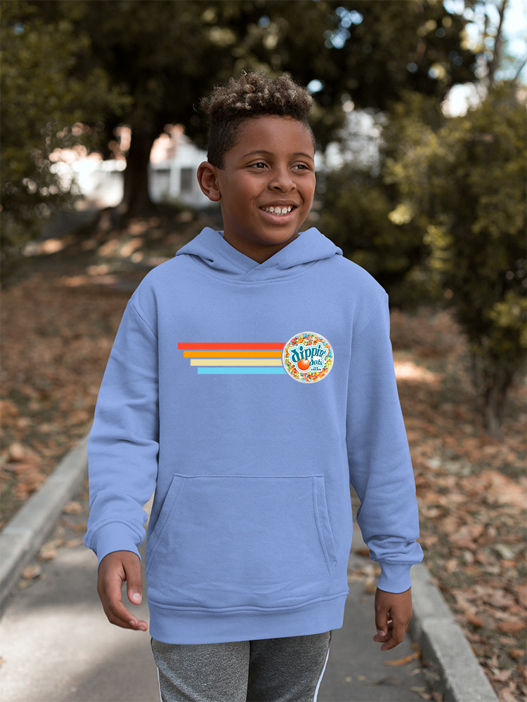 Retro Dippin' Dots Ice Cream Stripes - cooler Sommer Jugend Hoodie - Bild 9 von 19