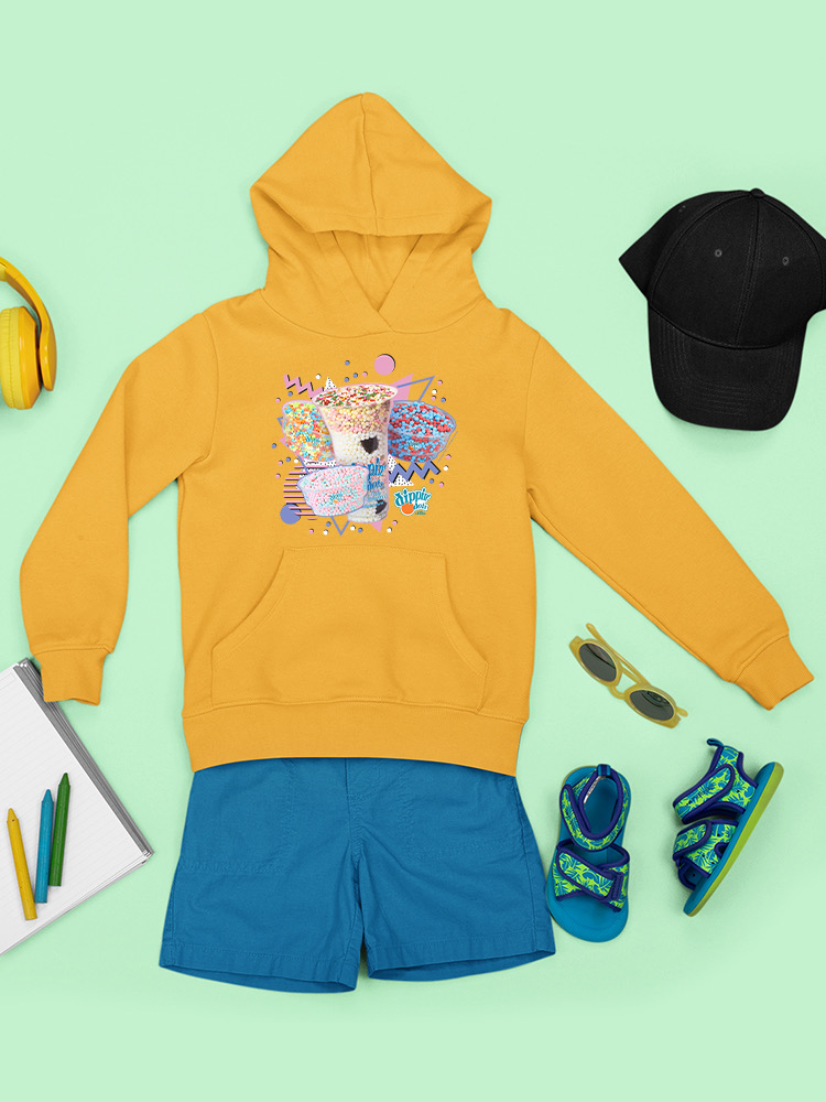 Retro Dippin’ Dots Delight - Bunter Eiscreme Leckerli Jugend Hoodie - Bild 13 von 19
