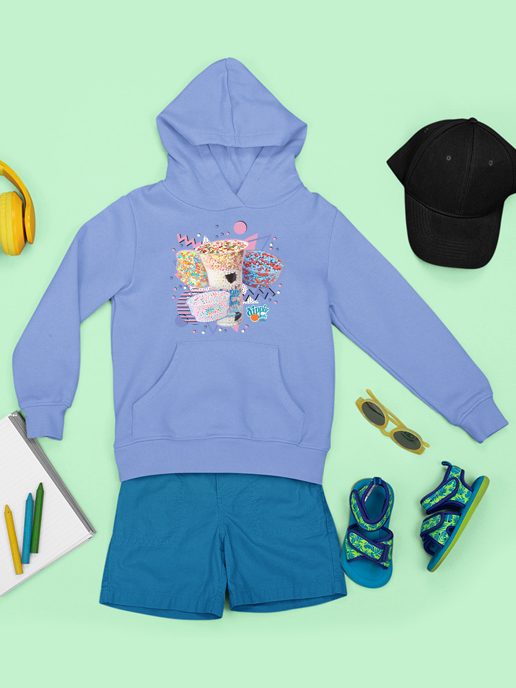 Retro Dippin’ Dots Delight - Bunter Eiscreme Leckerli Jugend Hoodie - Bild 10 von 19