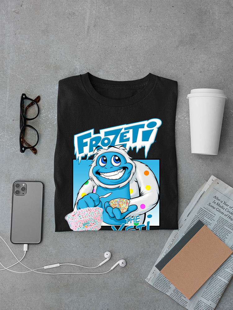 Frozeti the Yeti - Cool Dippin’ Dots Ice Cream Graphic Herren T-Shirt - Bild 7 von 28