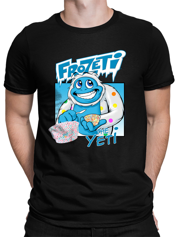 Frozeti the Yeti - Cool Dippin’ Dots Ice Cream Graphic Herren T-Shirt - Bild 5 von 28