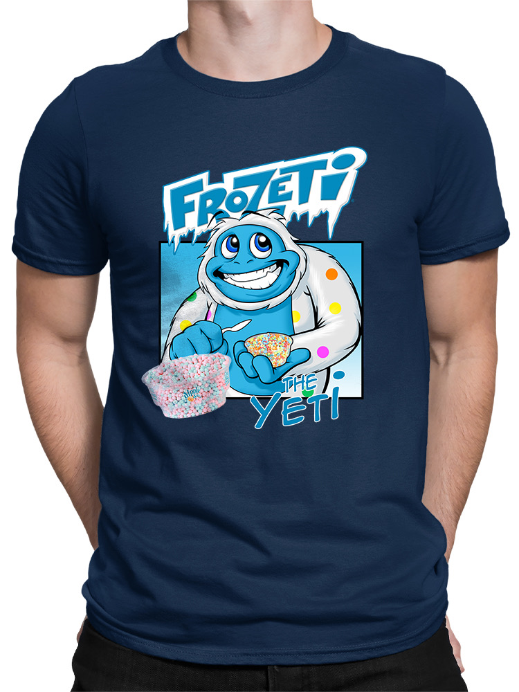 Frozeti the Yeti - Cool Dippin’ Dots Ice Cream Graphic Herren T-Shirt - Bild 21 von 28
