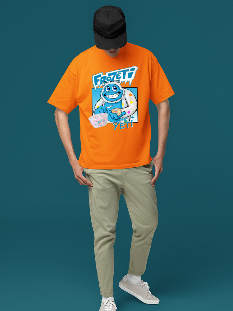 Frozeti the Yeti - Cool Dippin’ Dots Ice Cream Graphic Herren T-Shirt - Bild 10 von 28
