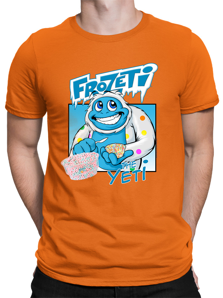Frozeti the Yeti - Cool Dippin’ Dots Ice Cream Graphic Herren T-Shirt - Bild 9 von 28