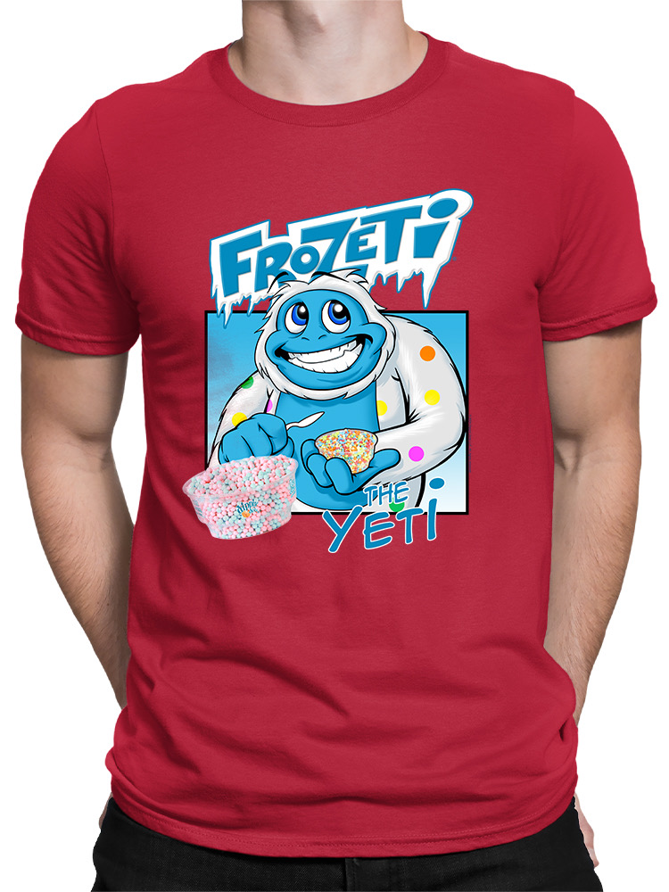 Frozeti the Yeti - Cool Dippin’ Dots Ice Cream Graphic Herren T-Shirt - Bild 17 von 28
