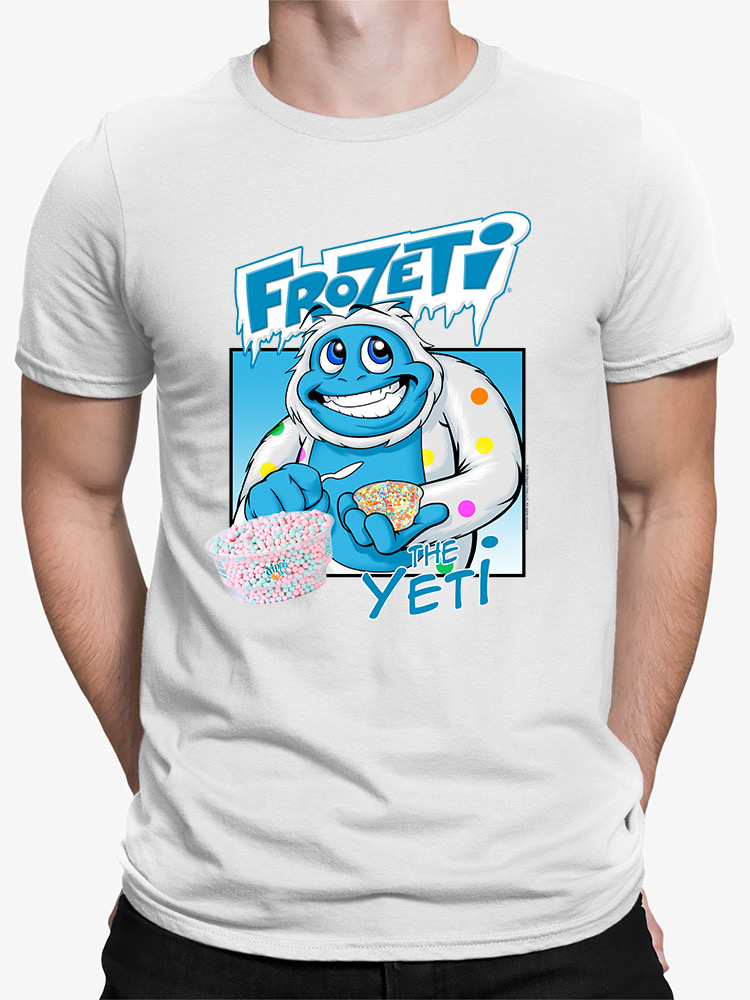 Frozeti the Yeti - Cool Dippin’ Dots Ice Cream Graphic Herren T-Shirt - Bild 25 von 28