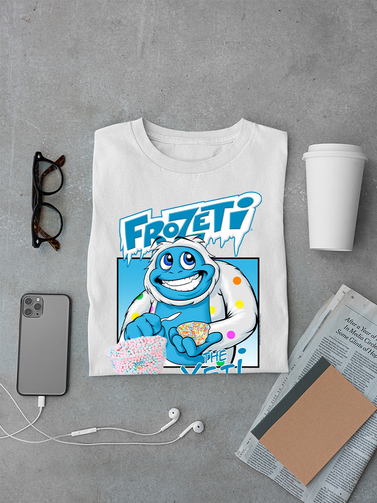 Frozeti the Yeti - Cool Dippin’ Dots Ice Cream Graphic Herren T-Shirt - Bild 27 von 28