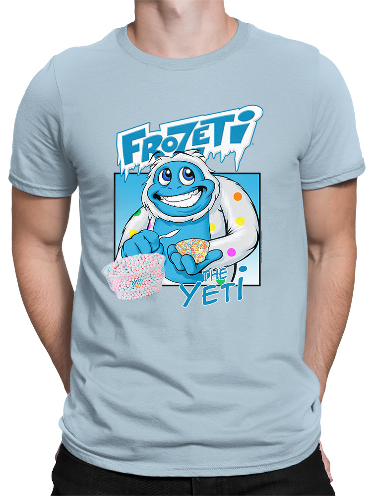 Frozeti the Yeti - Cool Dippin’ Dots Ice Cream Graphic Herren T-Shirt - Bild 13 von 28