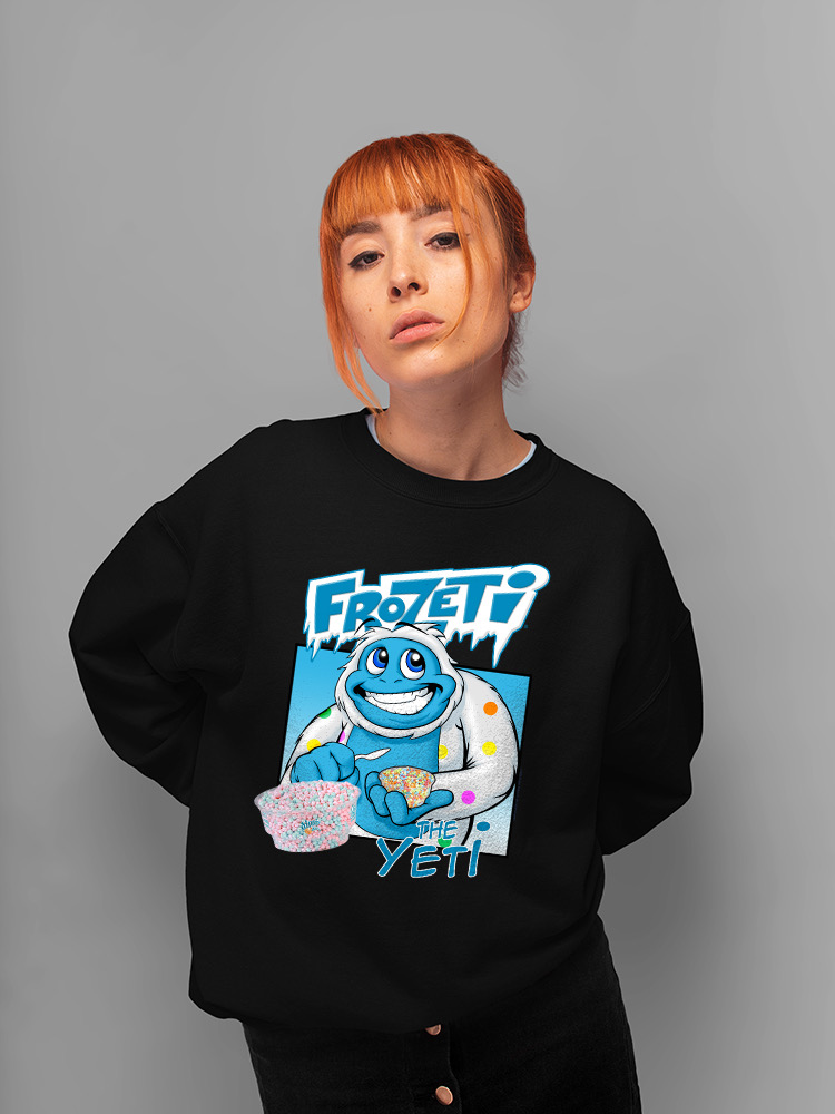 Frozeti the Yeti - Sudadera para mujer Cool Dippin’ Dots con gráfico de helado - Imagen 9 de 22