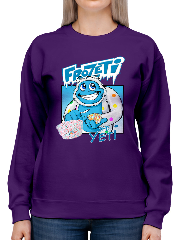 Frozeti the Yeti - Sudadera para mujer Cool Dippin’ Dots con gráfico de helado - Imagen 17 de 22