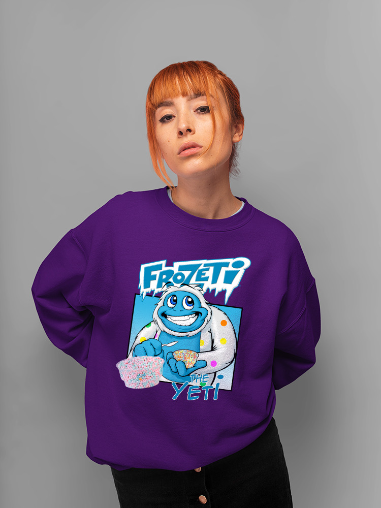Frozeti the Yeti - Sudadera para mujer Cool Dippin’ Dots con gráfico de helado - Imagen 18 de 22