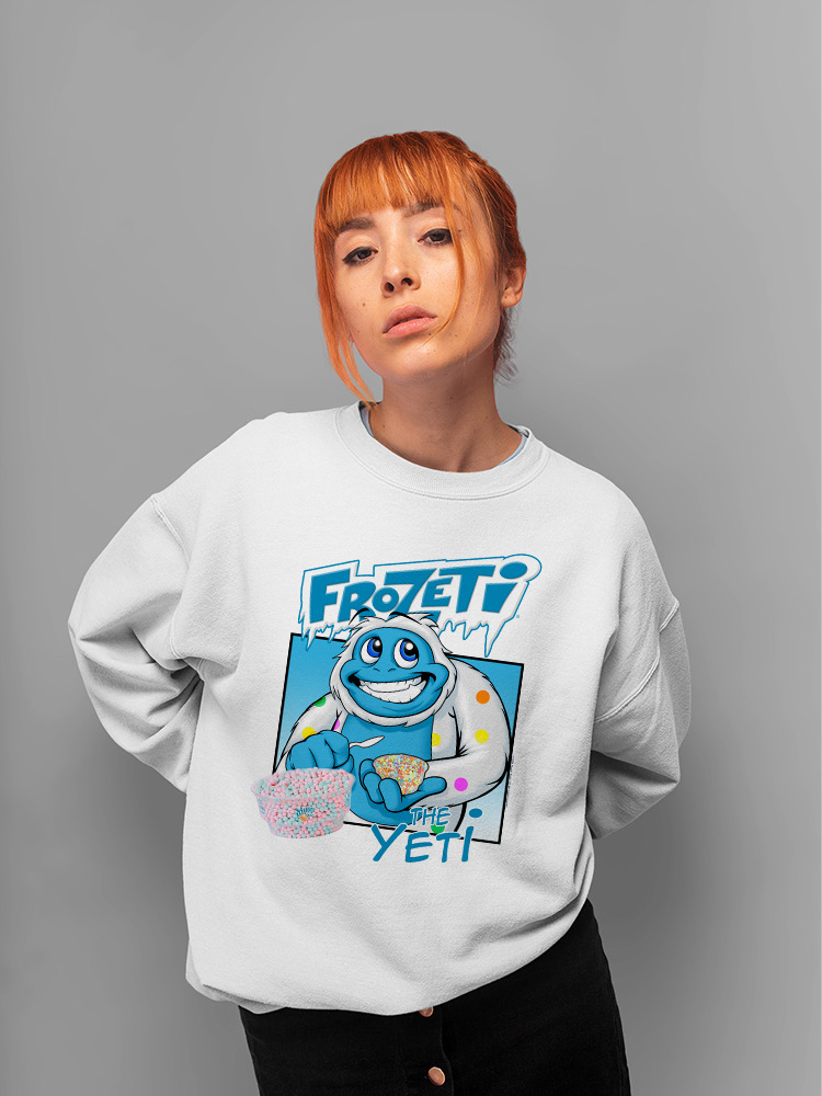 Frozeti the Yeti - Sudadera para mujer Cool Dippin’ Dots con gráfico de helado - Imagen 21 de 22