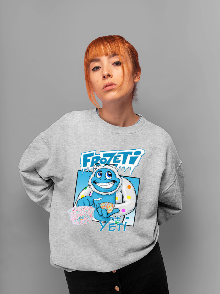 Frozeti the Yeti - Sudadera para mujer Cool Dippin’ Dots con gráfico de helado - Imagen 6 de 22