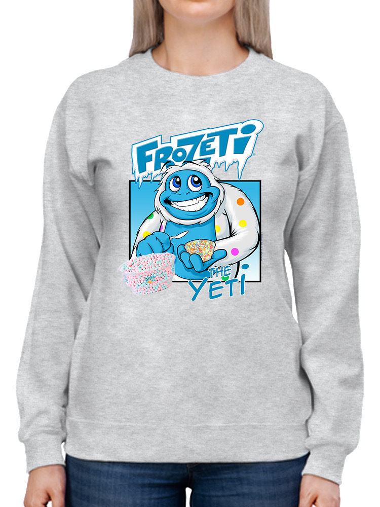 Frozeti the Yeti - Sudadera para mujer Cool Dippin’ Dots con gráfico de helado - Imagen 5 de 22