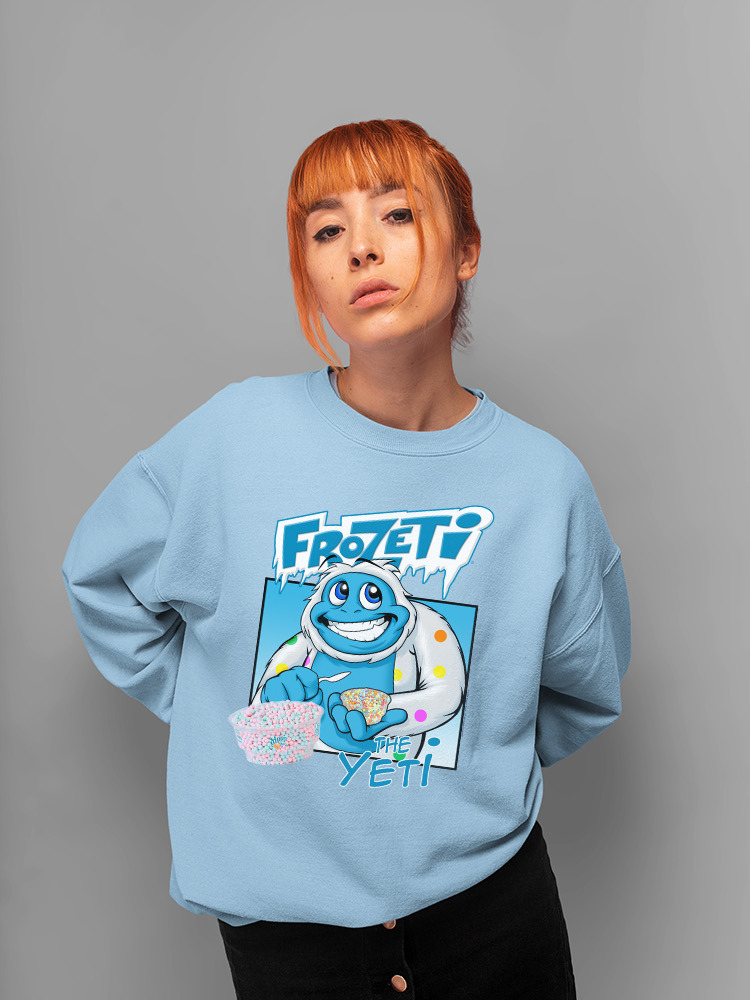 Frozeti the Yeti - Sudadera para mujer Cool Dippin’ Dots con gráfico de helado - Imagen 15 de 22