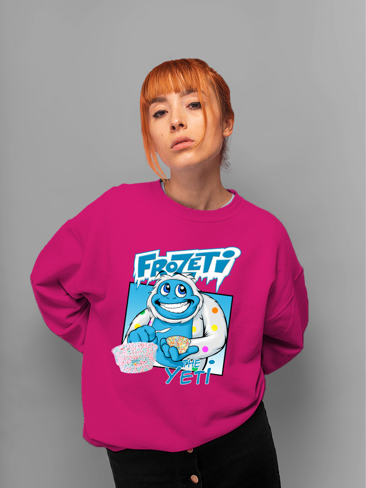 Frozeti the Yeti - Sudadera para mujer Cool Dippin’ Dots con gráfico de helado - Imagen 12 de 22