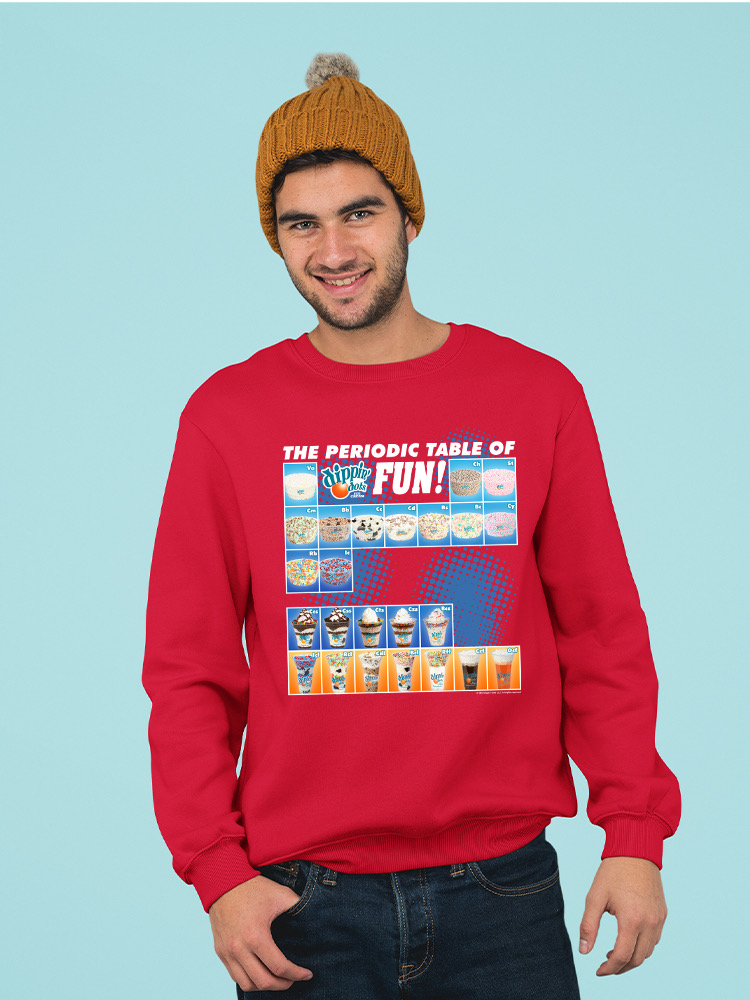 Tabla periódica de diversión - Sudadera para hombre con gráfico de helado Dippin’ Dots - Imagen 9 de 13