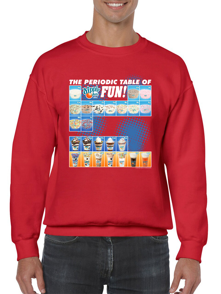 Tabla periódica de diversión - Sudadera para hombre con gráfico de helado Dippin’ Dots - Imagen 8 de 13