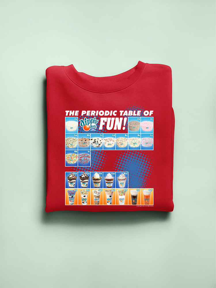 Tabla periódica de diversión - Sudadera para hombre con gráfico de helado Dippin’ Dots - Imagen 10 de 13