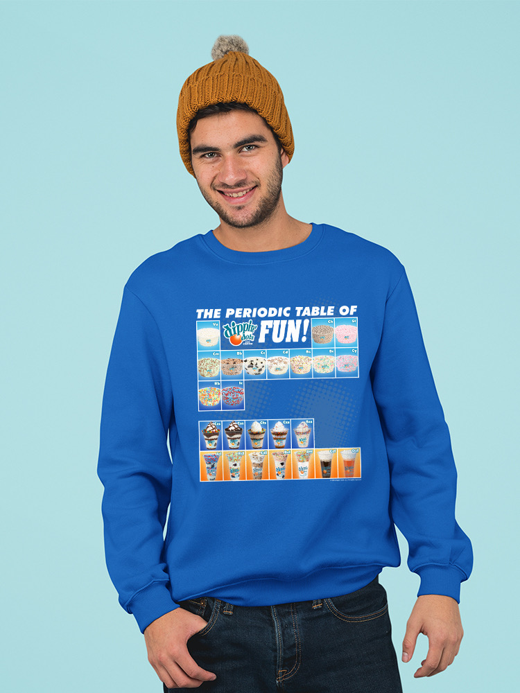 Tabla periódica de diversión - Sudadera para hombre con gráfico de helado Dippin’ Dots - Imagen 12 de 13