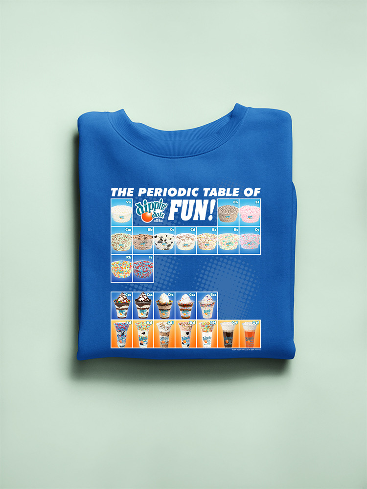 Tabla periódica de diversión - Sudadera para hombre con gráfico de helado Dippin’ Dots - Imagen 13 de 13