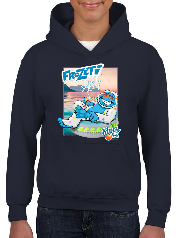 Frozeti the Yeti - Dippin’ Dots Summer Vibes Graphic Youth's Hoodie - Bild 14 von 19