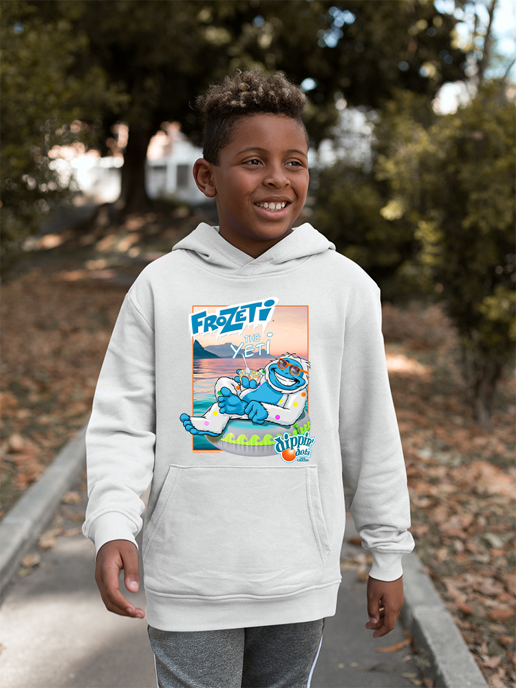 Frozeti the Yeti - Dippin’ Dots Summer Vibes Graphic Youth's Hoodie - Bild 18 von 19