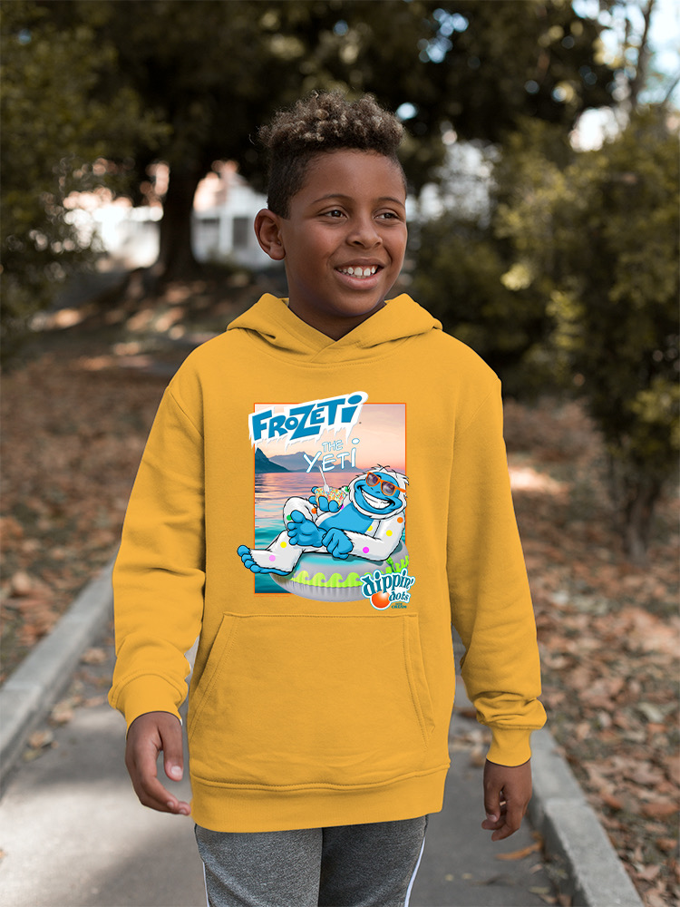 Frozeti the Yeti - Dippin’ Dots Summer Vibes Graphic Youth's Hoodie - Bild 12 von 19