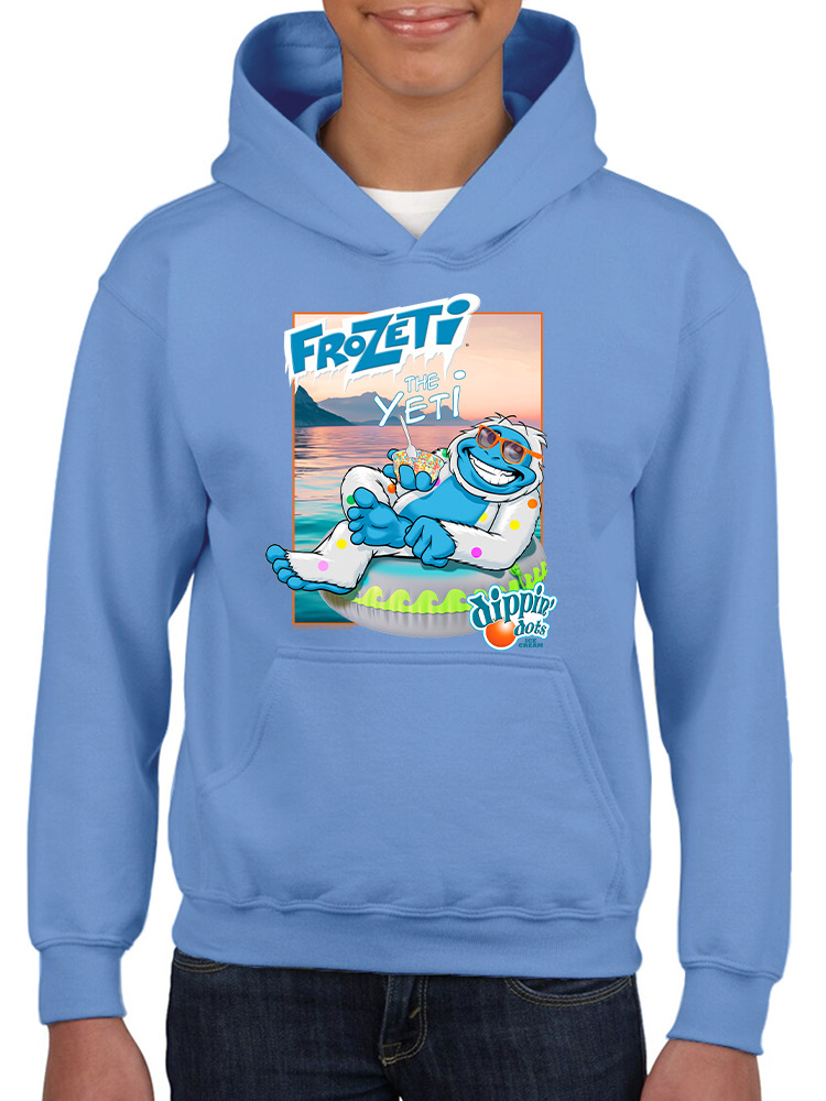 Frozeti the Yeti - Dippin’ Dots Summer Vibes Graphic Youth's Hoodie - Bild 8 von 19