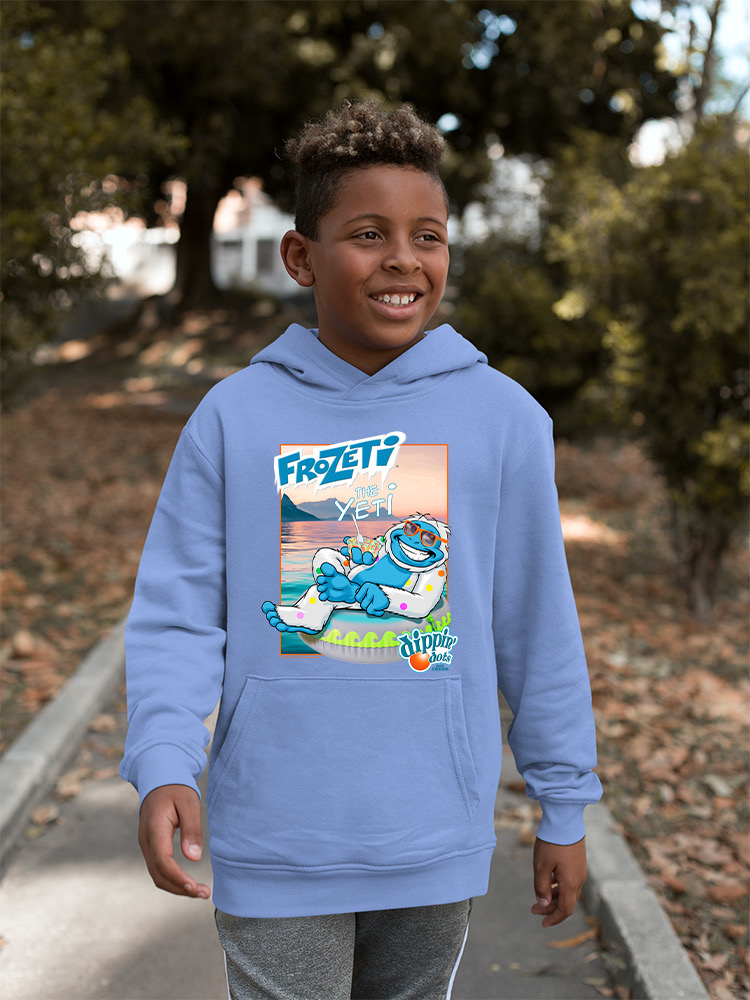 Frozeti the Yeti - Dippin’ Dots Summer Vibes Graphic Youth's Hoodie - Bild 9 von 19