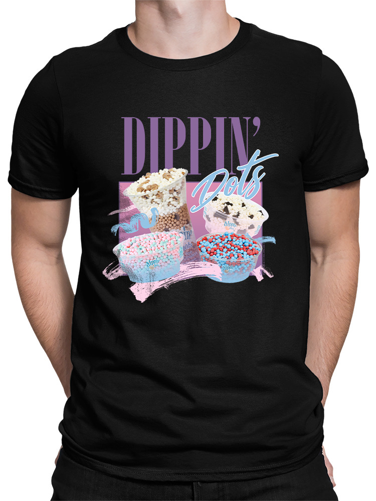 Dippin’ Dots Ice Cream Delight - Retro Pastel Graphic Men's T-shirt - Picture 5 of 20