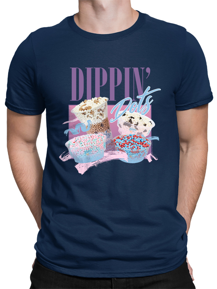 Dippin’ Dots Ice Cream Delight - Retro Pastel Graphic Men's T-shirt - Picture 13 of 20