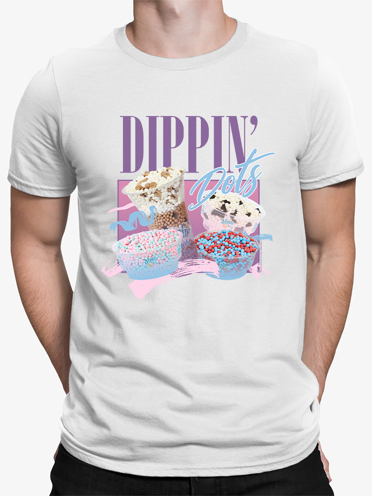 Dippin’ Dots Ice Cream Delight - Retro Pastel Graphic Men's T-shirt - Picture 17 of 20