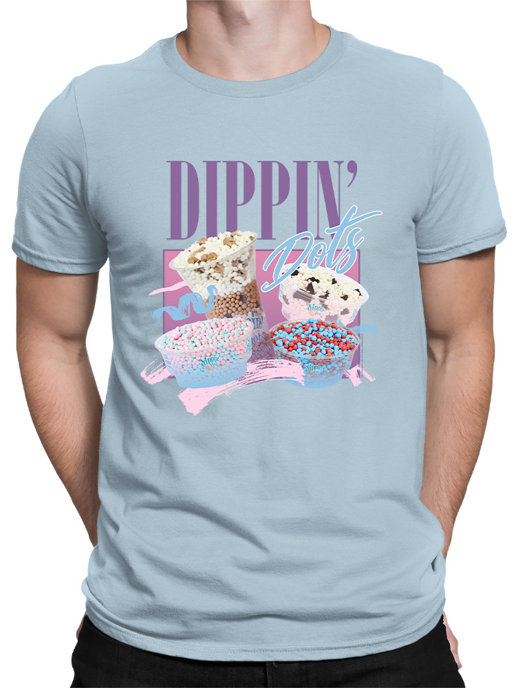 Dippin’ Dots Ice Cream Delight - Retro Pastel Graphic Men's T-shirt - Picture 9 of 20