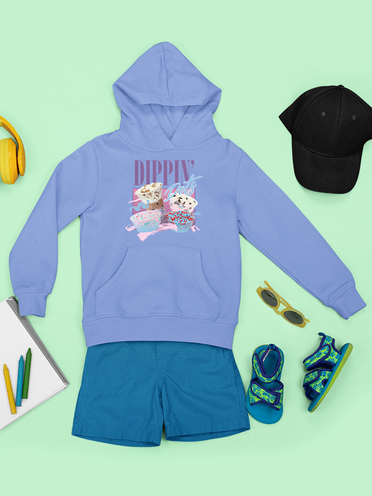 Dippin’ Dots Ice Cream Delight - Sudadera con capucha retro con gráfico pastel para jóvenes - Imagen 10 de 19