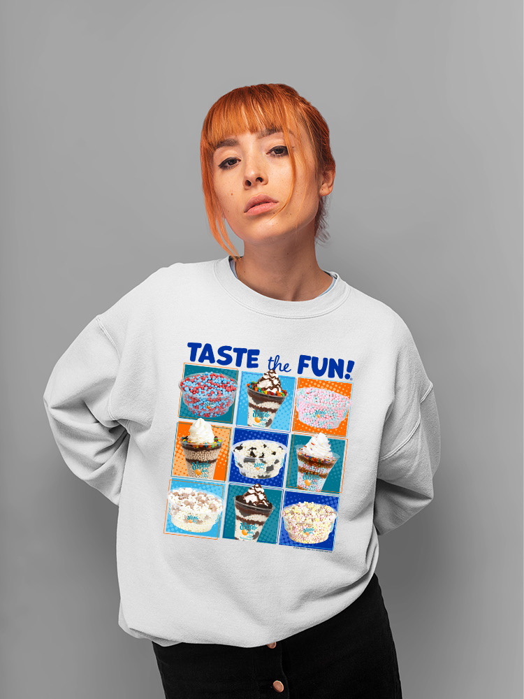 Taste the Fun - Dippin’ Dots Ice Cream verschiedene Leckereien Damen Sweatshirt - Bild 15 von 16
