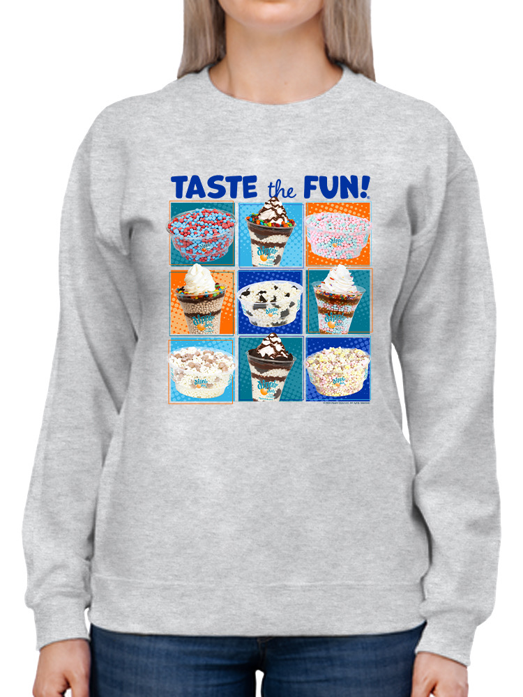 Taste the Fun - Dippin’ Dots Ice Cream verschiedene Leckereien Damen Sweatshirt - Bild 5 von 16