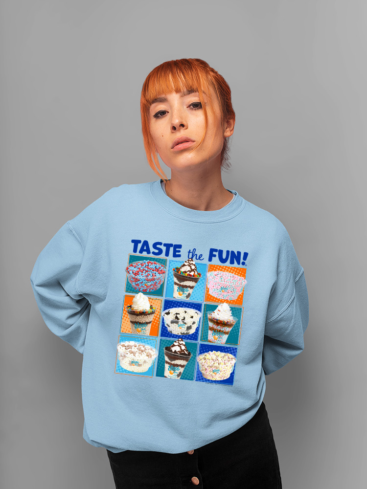 Taste the Fun - Dippin’ Dots Ice Cream verschiedene Leckereien Damen Sweatshirt - Bild 12 von 16