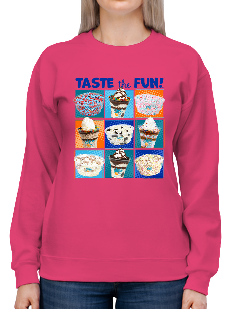 Taste the Fun - Dippin’ Dots Ice Cream verschiedene Leckereien Damen Sweatshirt - Bild 8 von 16