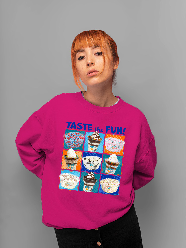 Taste the Fun - Dippin’ Dots Ice Cream verschiedene Leckereien Damen Sweatshirt - Bild 9 von 16