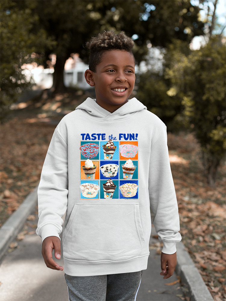 Taste the Fun - Dippin’ Dots Ice Cream Assorted Treats Youth's Hoodie - Picture 12 of 13