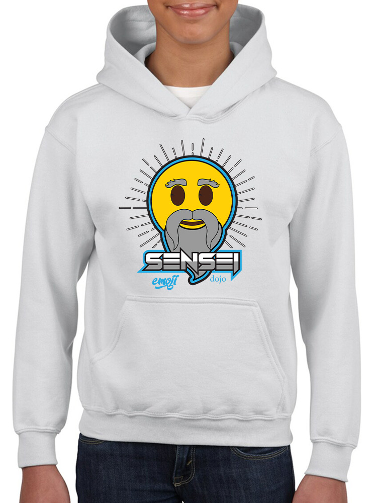 Offiziell lizenzierter Emoji Sensei Dojo - Wise Master Retro Grafik Jugend Hoodie - Bild 17 von 20